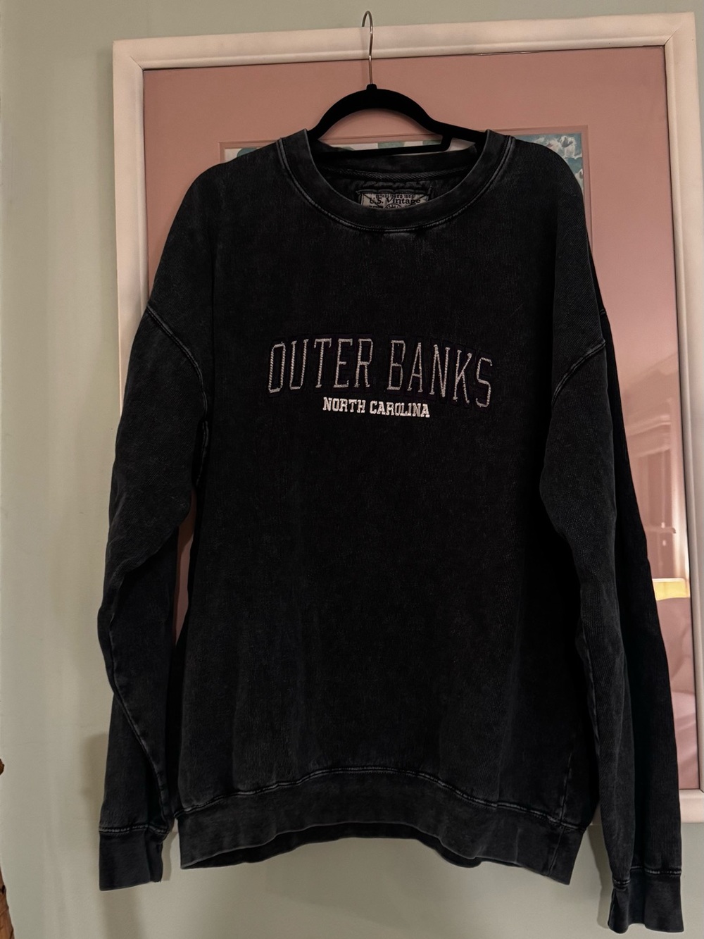 Outer Banks North Carolina Crewneck Sweatshirt - Black